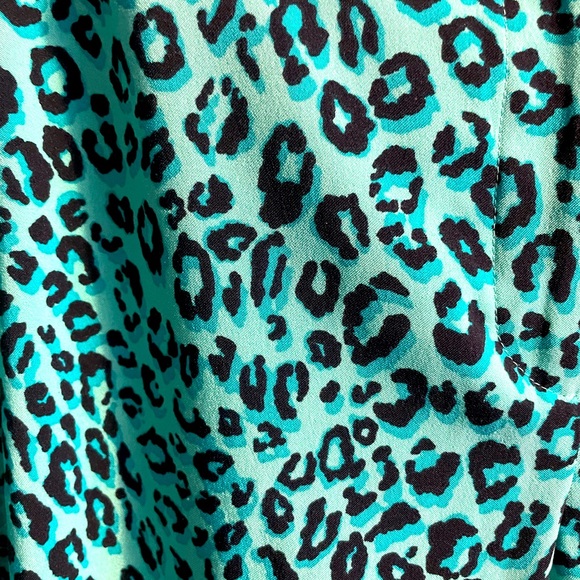Aqua cheetah print pants - Picture 2 of 6